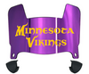 Minnesota Vikings Mini Football Helmet Visor Shield w/ Clips - PICK VISOR & LOGO COLOR