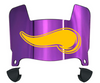 Minnesota Vikings Mini Football Helmet Visor Shield w/ Clips - PICK VISOR & LOGO COLOR