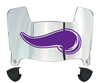 Minnesota Vikings Mini Football Helmet Visor Shield w/ Clips - PICK VISOR & LOGO COLOR