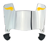Minnesota Vikings Mini Football Helmet Visor Shield w/ Clips - PICK VISOR & LOGO COLOR