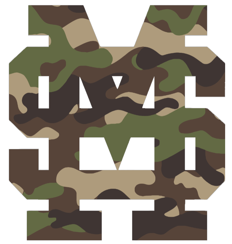 Mississippi State Bulldogs Woodland Camo Camouflage MS Logo Premium DieCut Vinyl Decal PICK SIZE