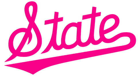 Mississippi State Bulldogs Hot Pink Team Logo Premium DieCut Vinyl Decal PICK SIZE