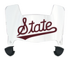 Mississippi State Bulldogs Mini Football Helmet Visor Shield w/ Clips - PICK VISOR & LOGO COLOR