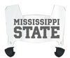 Mississippi State Bulldogs Mini Football Helmet Visor Shield w/ Clips - PICK VISOR & LOGO COLOR