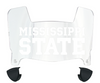 Mississippi State Bulldogs Mini Football Helmet Visor Shield w/ Clips - PICK VISOR & LOGO COLOR