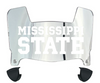 Mississippi State Bulldogs Mini Football Helmet Visor Shield w/ Clips - PICK VISOR & LOGO COLOR