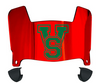Mississippi Valley State Delta Devils Mini Football Helmet Visor Shield w/ Clips - PICK VISOR & LOGO COLOR