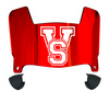 Mississippi Valley State Delta Devils Mini Football Helmet Visor Shield w/ Clips - PICK VISOR & LOGO COLOR