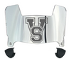 Mississippi Valley State Delta Devils Mini Football Helmet Visor Shield w/ Clips - PICK VISOR & LOGO COLOR
