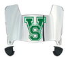 Mississippi Valley State Delta Devils Mini Football Helmet Visor Shield w/ Clips - PICK VISOR & LOGO COLOR
