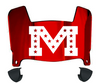 Ole Miss Mississippi Rebels Mini Football Helmet Visor Shield w/ Clips - PICK VISOR & LOGO COLOR