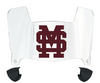 Mississippi State Bulldogs Mini Football Helmet Visor Shield w/ Clips - PICK VISOR & LOGO COLOR