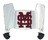 Mississippi State Bulldogs Mini Football Helmet Visor Shield w/ Clips - PICK VISOR & LOGO COLOR