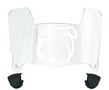 Mississippi State Bulldogs Mini Football Helmet Visor Shield w/ Clips - PICK VISOR & LOGO COLOR