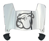 Mississippi State Bulldogs Mini Football Helmet Visor Shield w/ Clips - PICK VISOR & LOGO COLOR