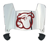 Mississippi State Bulldogs Mini Football Helmet Visor Shield w/ Clips - PICK VISOR & LOGO COLOR