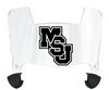 Mississippi State Bulldogs Mini Football Helmet Visor Shield w/ Clips - PICK VISOR & LOGO COLOR