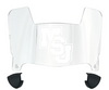 Mississippi State Bulldogs Mini Football Helmet Visor Shield w/ Clips - PICK VISOR & LOGO COLOR