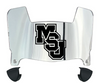 Mississippi State Bulldogs Mini Football Helmet Visor Shield w/ Clips - PICK VISOR & LOGO COLOR