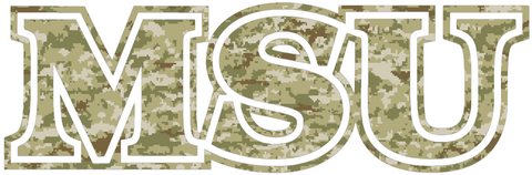 Missouri State Bears MSU Logo Salute to Service Camouflage Camo Vinyl Decal PICK SIZE