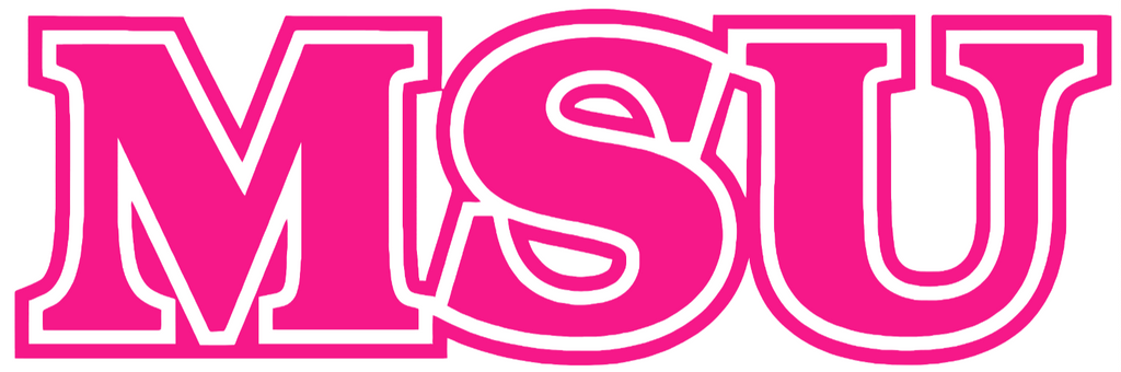 Missouri State Bears Hot Pink MSU Logo Premium DieCut Vinyl Decal PICK SIZE