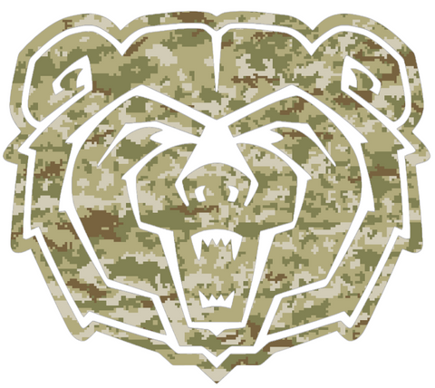 Missouri State Bears Team Logo Salute to Service Camouflage Camo Vinyl Decal PICK SIZE