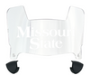 Missouri State Bears Mini Football Helmet Visor Shield w/ Clips - PICK VISOR & LOGO COLOR