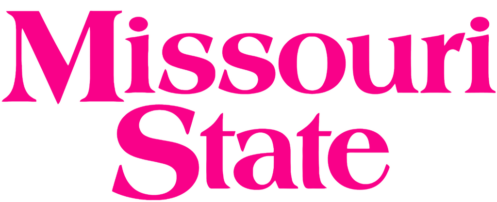 Missouri State Bears Hot Pink Team Name Logo Premium DieCut Vinyl Decal PICK SIZE
