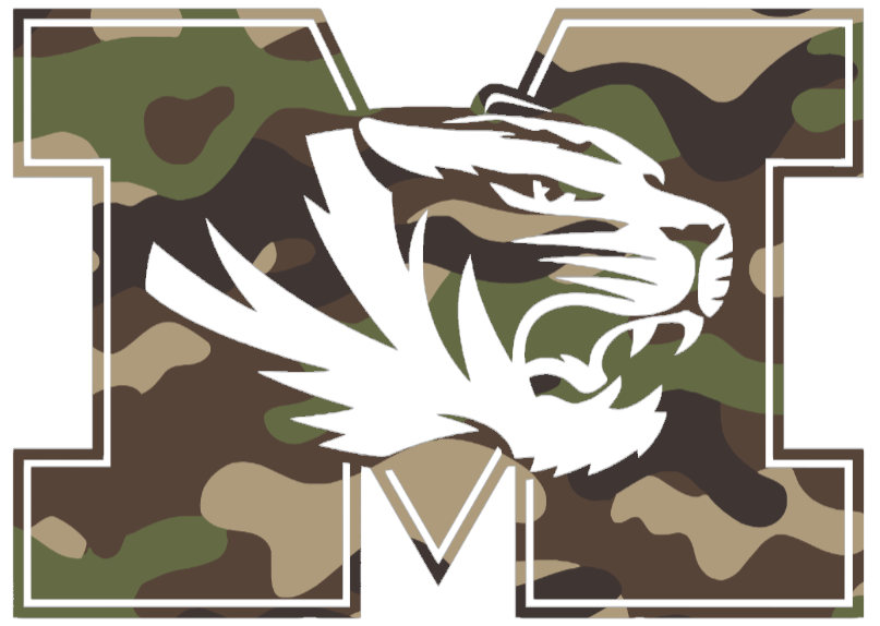 Missouri Tigers Mizzou Woodland Camo Camouflage Retro Throwback Logo Premium DieCut Vinyl Decal PICK SIZE