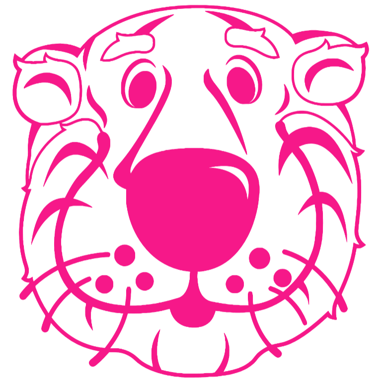 Missouri Tigers Hot Pink Retro Throwback Logo Premium DieCut Vinyl Decal PICK SIZE