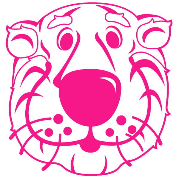 Missouri Tigers Hot Pink Retro Throwback Logo Premium DieCut Vinyl Decal PICK SIZE