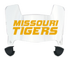 Missouri Tigers Mini Football Helmet Visor Shield w/ Clips - PICK VISOR & LOGO COLOR
