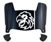 Monmouth Hawks Mini Football Helmet Visor Shield w/ Clips - PICK VISOR & LOGO COLOR