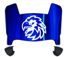 Monmouth Hawks Mini Football Helmet Visor Shield w/ Clips - PICK VISOR & LOGO COLOR