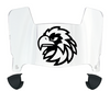 Monmouth Hawks Mini Football Helmet Visor Shield w/ Clips - PICK VISOR & LOGO COLOR