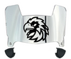 Monmouth Hawks Mini Football Helmet Visor Shield w/ Clips - PICK VISOR & LOGO COLOR