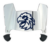 Monmouth Hawks Mini Football Helmet Visor Shield w/ Clips - PICK VISOR & LOGO COLOR