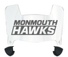 Monmouth Hawks Mini Football Helmet Visor Shield w/ Clips - PICK VISOR & LOGO COLOR