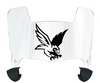 Monmouth Hawks Mini Football Helmet Visor Shield w/ Clips - PICK VISOR & LOGO COLOR