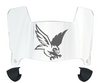 Monmouth Hawks Mini Football Helmet Visor Shield w/ Clips - PICK VISOR & LOGO COLOR