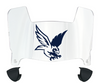 Monmouth Hawks Mini Football Helmet Visor Shield w/ Clips - PICK VISOR & LOGO COLOR