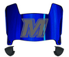 Monmouth Hawks Mini Football Helmet Visor Shield w/ Clips - PICK VISOR & LOGO COLOR