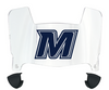 Monmouth Hawks Mini Football Helmet Visor Shield w/ Clips - PICK VISOR & LOGO COLOR