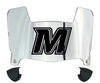 Monmouth Hawks Mini Football Helmet Visor Shield w/ Clips - PICK VISOR & LOGO COLOR