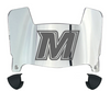 Monmouth Hawks Mini Football Helmet Visor Shield w/ Clips - PICK VISOR & LOGO COLOR