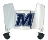 Monmouth Hawks Mini Football Helmet Visor Shield w/ Clips - PICK VISOR & LOGO COLOR