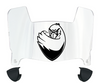 Monmouth Hawks Mini Football Helmet Visor Shield w/ Clips - PICK VISOR & LOGO COLOR