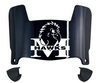 Monmouth Hawks Mini Football Helmet Visor Shield w/ Clips - PICK VISOR & LOGO COLOR