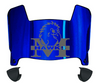Monmouth Hawks Mini Football Helmet Visor Shield w/ Clips - PICK VISOR & LOGO COLOR