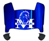 Monmouth Hawks Mini Football Helmet Visor Shield w/ Clips - PICK VISOR & LOGO COLOR
